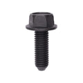 M10x30mm Hex Head Flange Cap Screw, Black