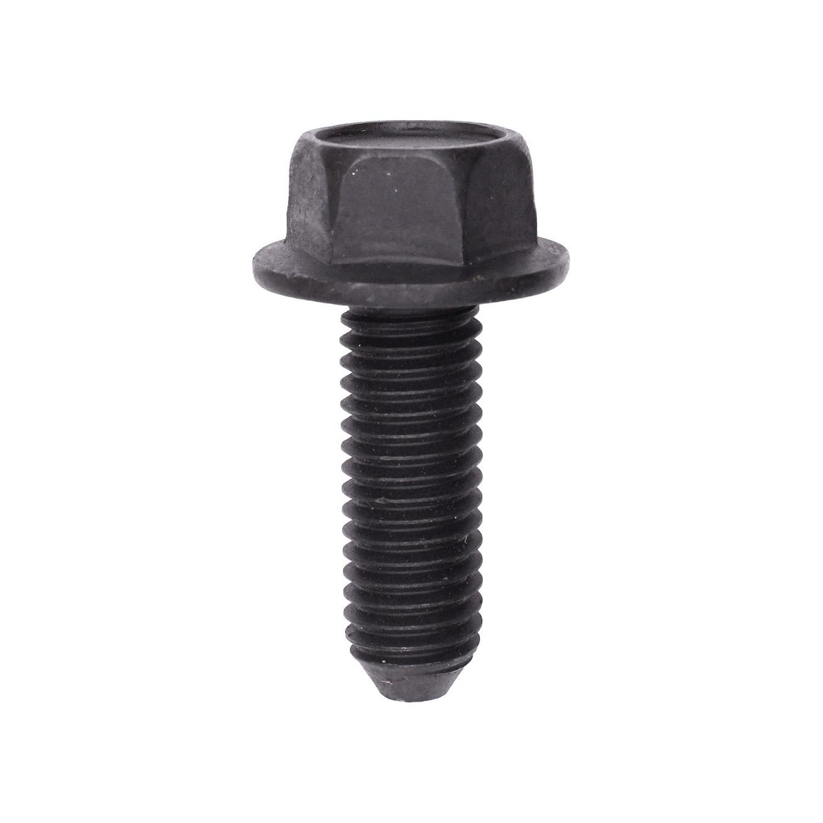M10x30mm Hex Head Flange Cap Screw, Black