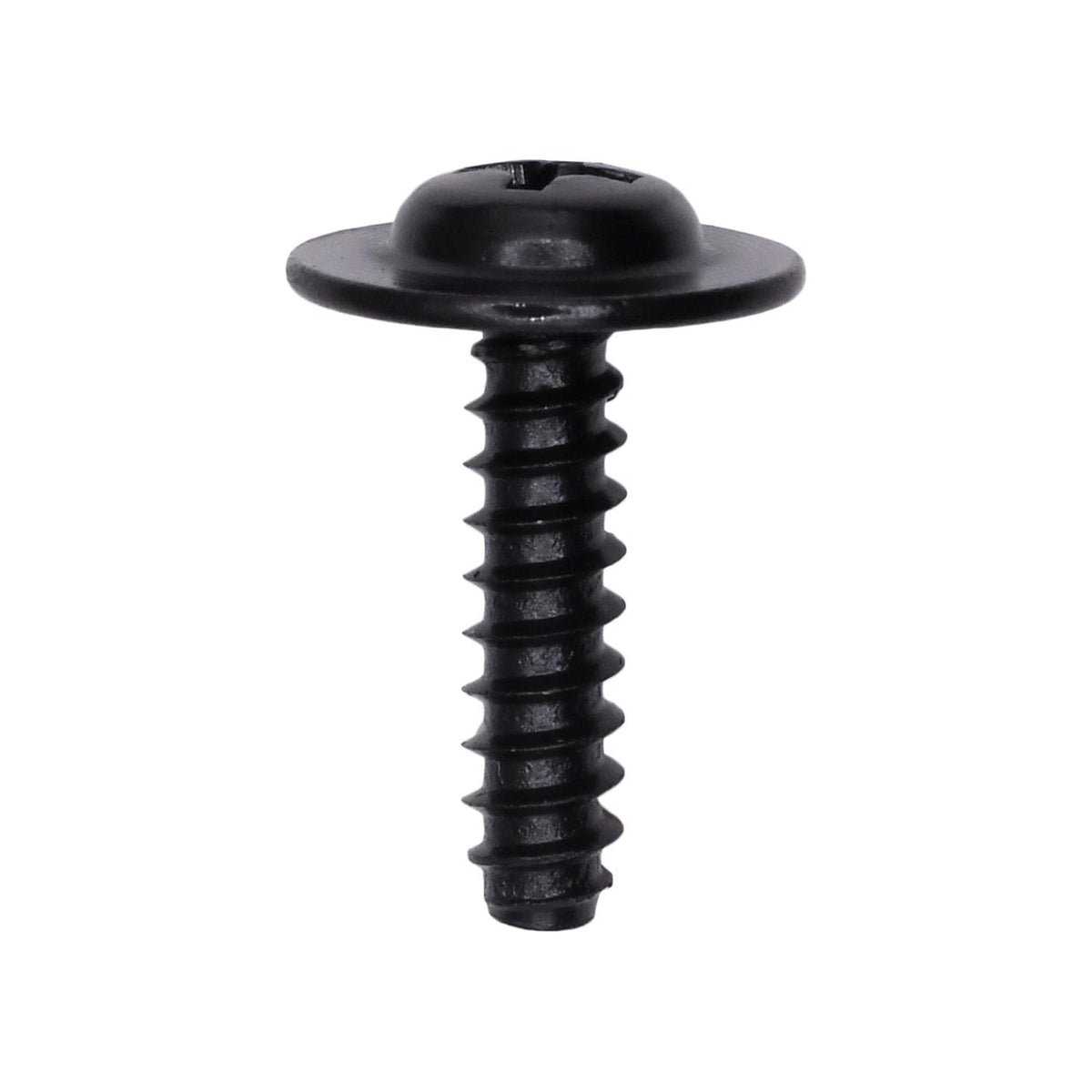 #8x5/8" Phillips Truss Head Flat Washer Tapping Screw B Point, Type B, 1/2" Washer, Black