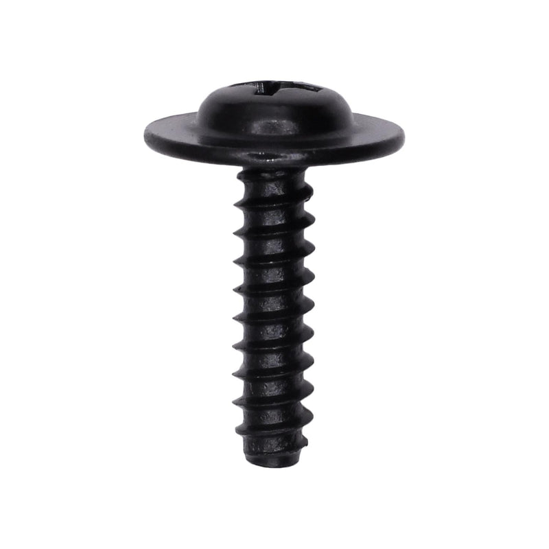 #8x5/8" Phillips Truss Head Flat Washer Tapping Screw B Point, Type B, 1/2" Washer, Black
