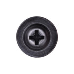 #8x5/8" Phillips Truss Head Flat Washer Tapping Screw B Point, Type B, 1/2" Washer, Black