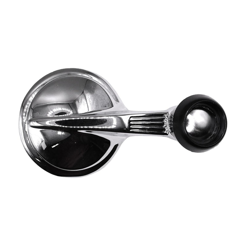 Window Regulator Handle, Chrome & Black Knob
