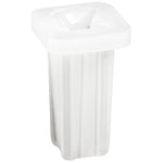 M4.2 White Nylon High Mount Lamp Screw Grommet, 7.2mm Hole, 10mmx10mm Head