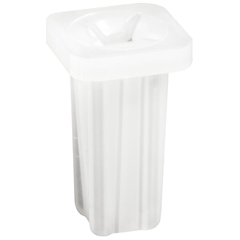 M4.2 White Nylon High Mount Lamp Screw Grommet, 7.2mm Hole, 10mmx10mm Head