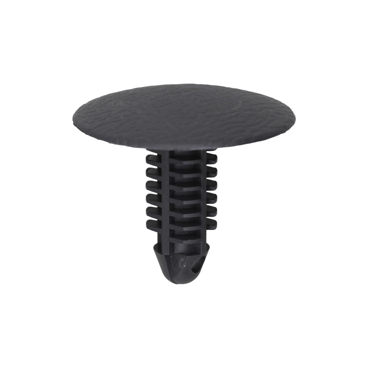 9/32"x25/32" Charcoal Nylon Single Head Trim Panel Christmas Tree Retainer, 1" Head