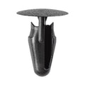 6.5mmx15mm Black Nylon Retaining Clip Trim Panel, 12mm Head