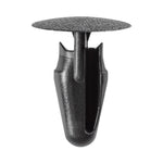 6.5mmx15mm Black Nylon Retaining Clip Trim Panel, 12mm Head