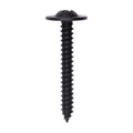 #8x1-1/4" Phillips Truss Head Flat Washer Tapping Screw, Type A/AB, Black E-Coat
