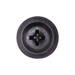 #10x1-1/2" Phillips Truss Head Flat Washer Tapping Screw, Type A/AB, Black