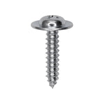 #8x3/4" Phillips Truss Head Flat Washer Tapping Screw, Type A/AB, Zinc