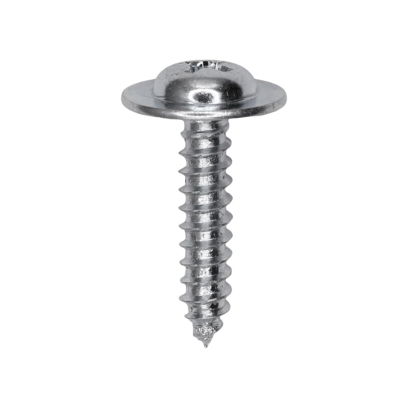 #8x3/4" Phillips Truss Head Flat Washer Tapping Screw, Type A/AB, Zinc