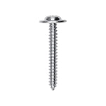 #8x1-1/4" Phillips Truss Head Flat Washer Tapping Screw, Type A/AB, Zinc