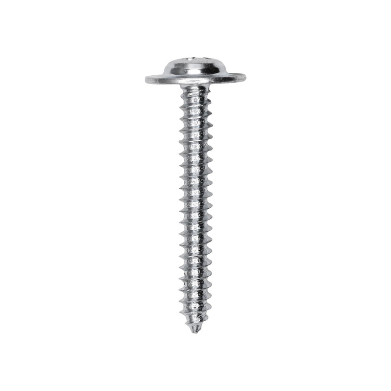 #8x1-1/4" Phillips Truss Head Flat Washer Tapping Screw, Type A/AB, Zinc