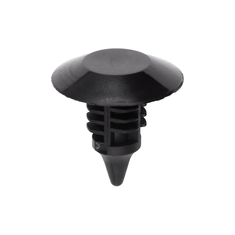 7.9mmx18mm Black Nylon Single Head Door Trim Panels Fender Christmas Tree Retainer, 19mm Head