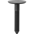 6mmx38mm Black Nylon Single Head Door Panel Christmas Tree Retainer, 22mm Head