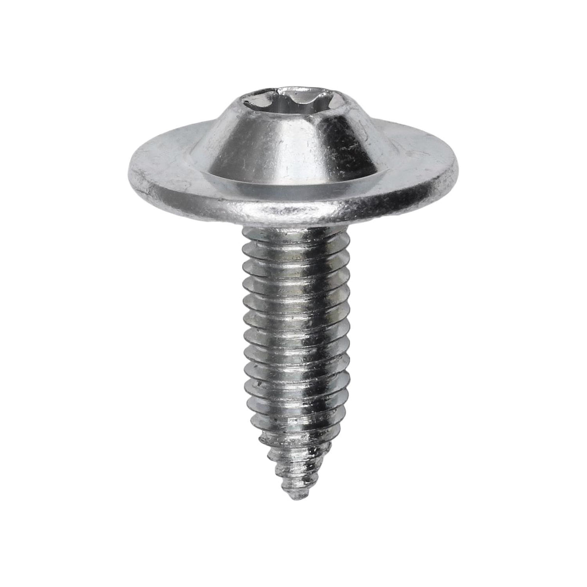 M6x20mm Torx Truss Head Round Washer Body Bolt withCa Point, Type CA, 18mm Washer, Zinc
