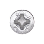 M4.2-1.41x25mm Phillips Pozi Oval Head Tapping Screw, Type A/AB, Zinc
