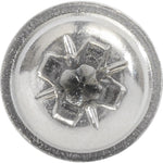 M4.2-1.41x13mm Phillips Pozi Truss Head Washer Tapping Screw with Tek Point, Type A/AB, 8mm Washer, Chrome