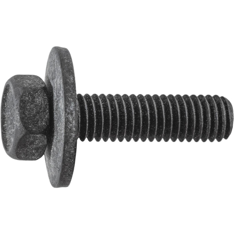 M5x20mm Hex Head Washer Screw, 14mm Washer, Black