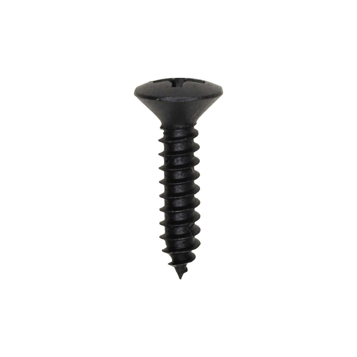 #8x3/4" Phillips Oval Head Tapping Screw, Type A/AB, Black Oxide