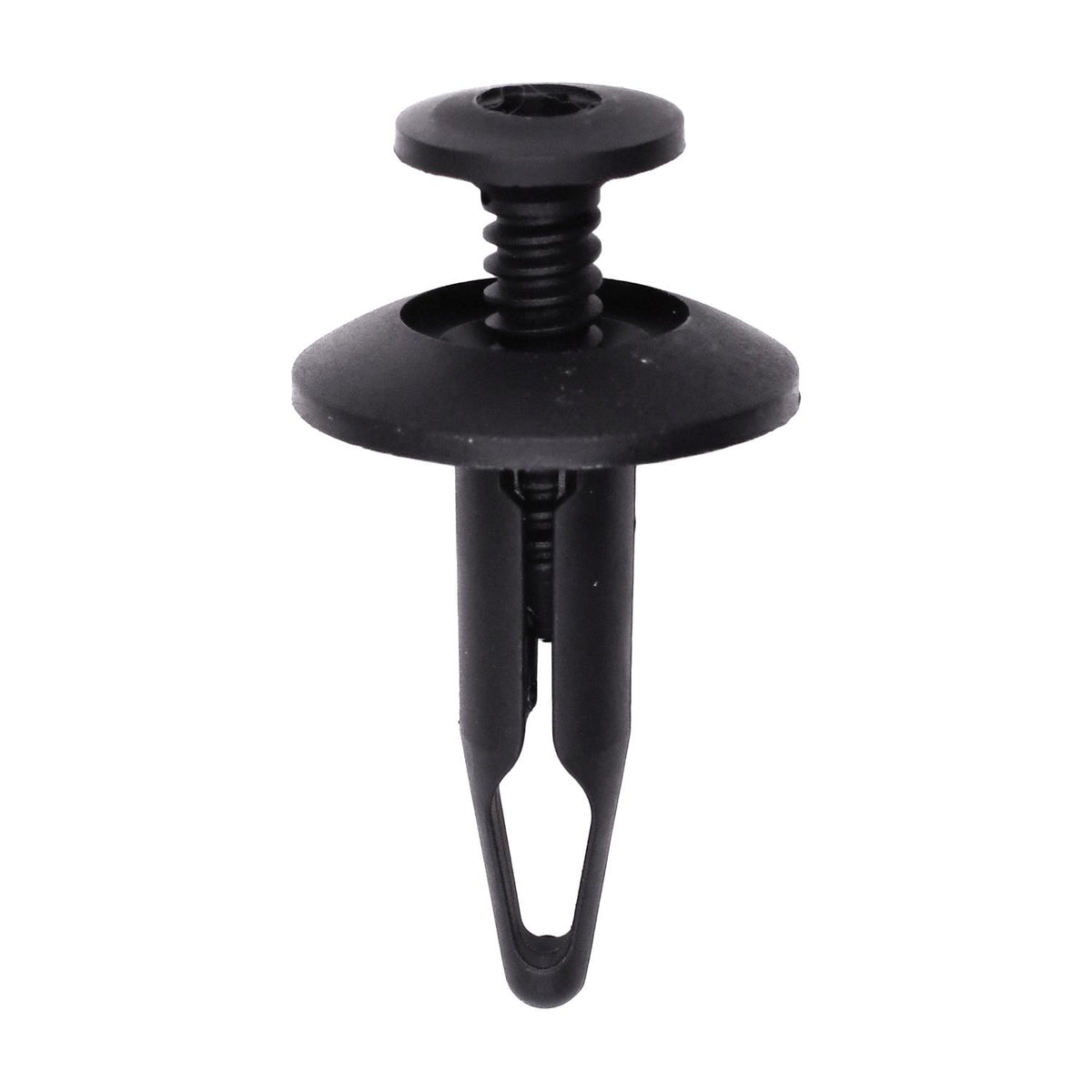 6.3mmx22.8mm Black Nylon Screw-Type Grille To Headlamp Housing Retainer with Closed End, 17.8mm Head