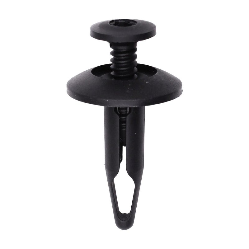 6.3mmx22.8mm Black Nylon Screw-Type Grille To Headlamp Housing Retainer with Closed End, 17.8mm Head