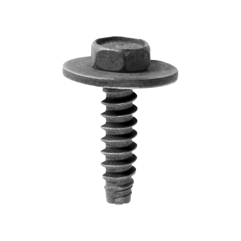 #8x5/8" Hex Head SEMS Tapping Screw B Point, Type A/AB, 1/2" Washer, Black