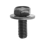 M6x16mm Hex Head SEMS Screw, 16mm Washer, Black