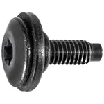 M6-1.0x20mm Button Head Torx Body Bolt, Dog Point, 18mm Washer, Black