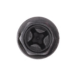 #14x3/4" Phillips Hex Head Flange Hex/Slotted Washer Tapping Screw, Type A/AB, 1/2" Washer, Black