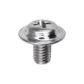 M5-0.80x8mm Phillips Truss Head Pan Washer License Plate Screw, 12mm Washer, Zinc