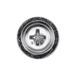 M5-0.80x8mm Phillips Truss Head Pan Washer License Plate Screw, 12mm Washer, Zinc