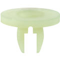 M4.8 White Nylon Cowl, Trim, Bumper, Fender, Engine Under Cover Screw Grommet, 8.2mmx10mm Square Hole, 20mm Head