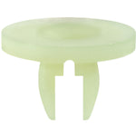 M4.8 White Nylon Cowl, Trim, Bumper, Fender, Engine Under Cover Screw Grommet, 8.2mmx10mm Square Hole, 20mm Head