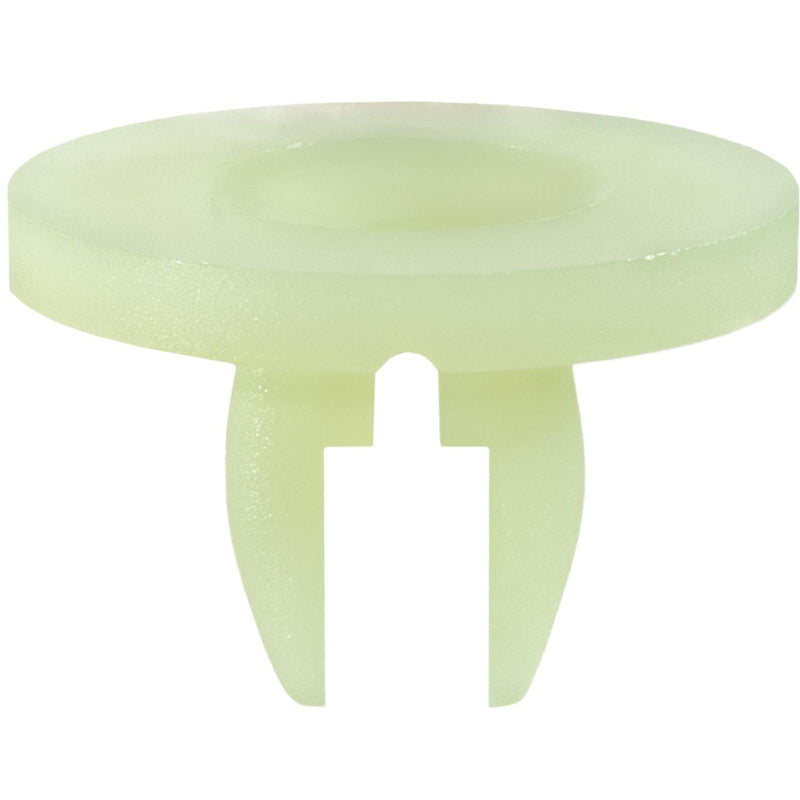 M4.8 White Nylon Cowl, Trim, Bumper, Fender, Engine Under Cover Screw Grommet, 8.2mmx10mm Square Hole, 20mm Head