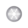 1/4" Stud For Non-Threaded Studs Push Nut, Zinc