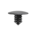 1/4"x10.5mm Black Nylon Single Head Front Bumper Christmas Tree Retainer, 19mm Head