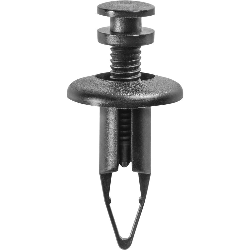 9mmx26.5mm Black Nylon Bumper Cover Push-Type Retainer, 20mm Head