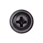 #8x1/2" Phillips Truss Head Washer Tapping Screw with Tek Point, Type 2 Self-Drilling Tek, 13/32" Washer, Black