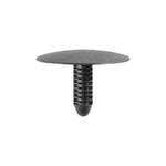 7mmx20mm Black Nylon Single Head Headliner Hood Insulation Christmas Tree Retainer, 32mm Head