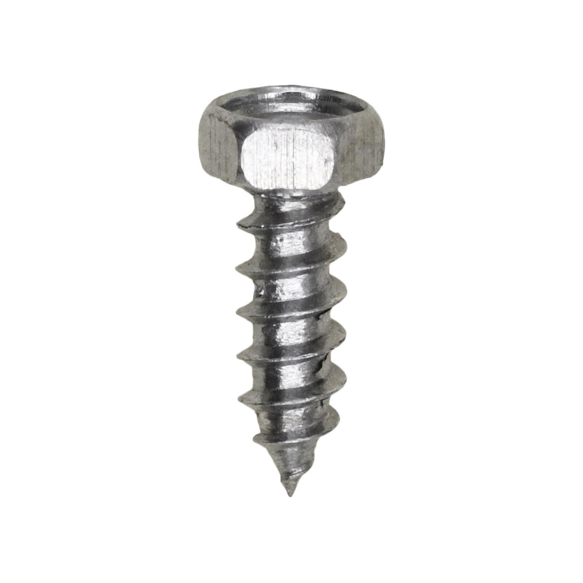 #8x1/2" Indented Hex Head Tapping Screw, Type A/AB, Zinc Chromate