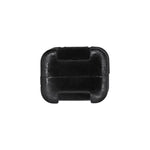 Black Nylon Push-Type Cowl Vent Retainer with Open End, 10mmx12mm Head