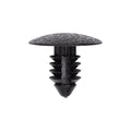 6.3mmx13mm Black Nylon Single Head Trim Panel Christmas Tree Retainer, 17.8mm Head