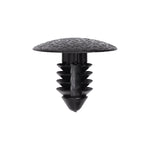 6.3mmx13mm Black Nylon Single Head Trim Panel Christmas Tree Retainer, 17.8mm Head
