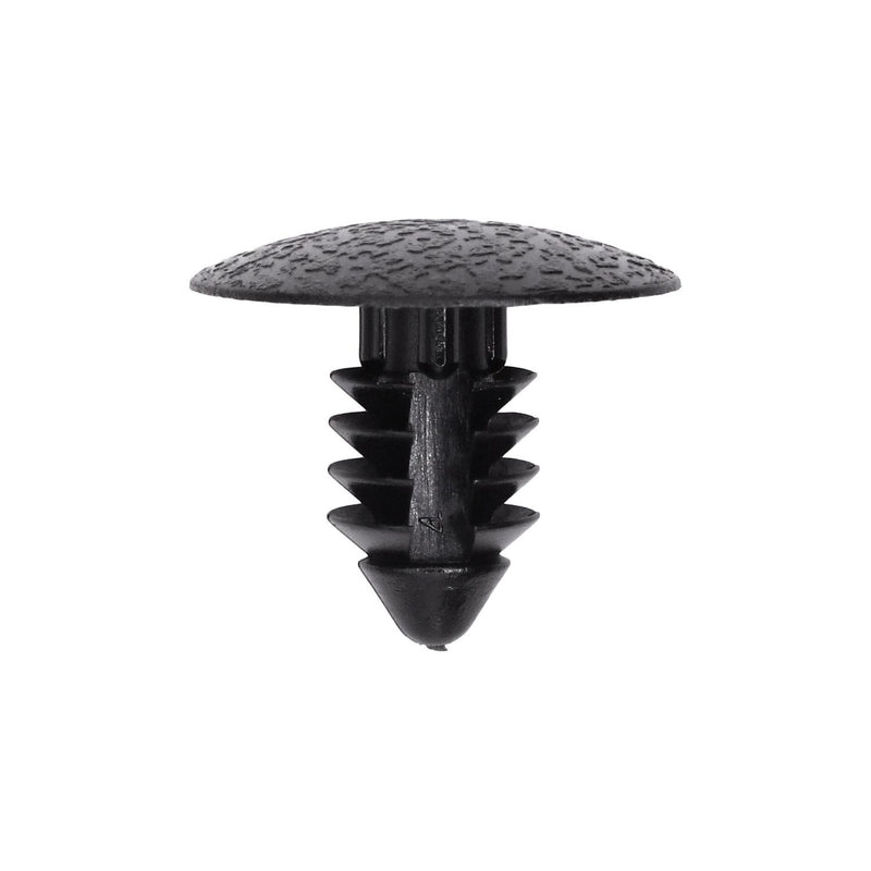 6.3mmx13mm Black Nylon Single Head Trim Panel Christmas Tree Retainer, 17.8mm Head