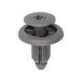 6mmx8mm Gray Nylon Screw-Type Rocker Panel Retainer with Open End, 14mm Head