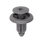 6mmx8mm Gray Nylon Screw-Type Rocker Panel Retainer with Open End, 14mm Head