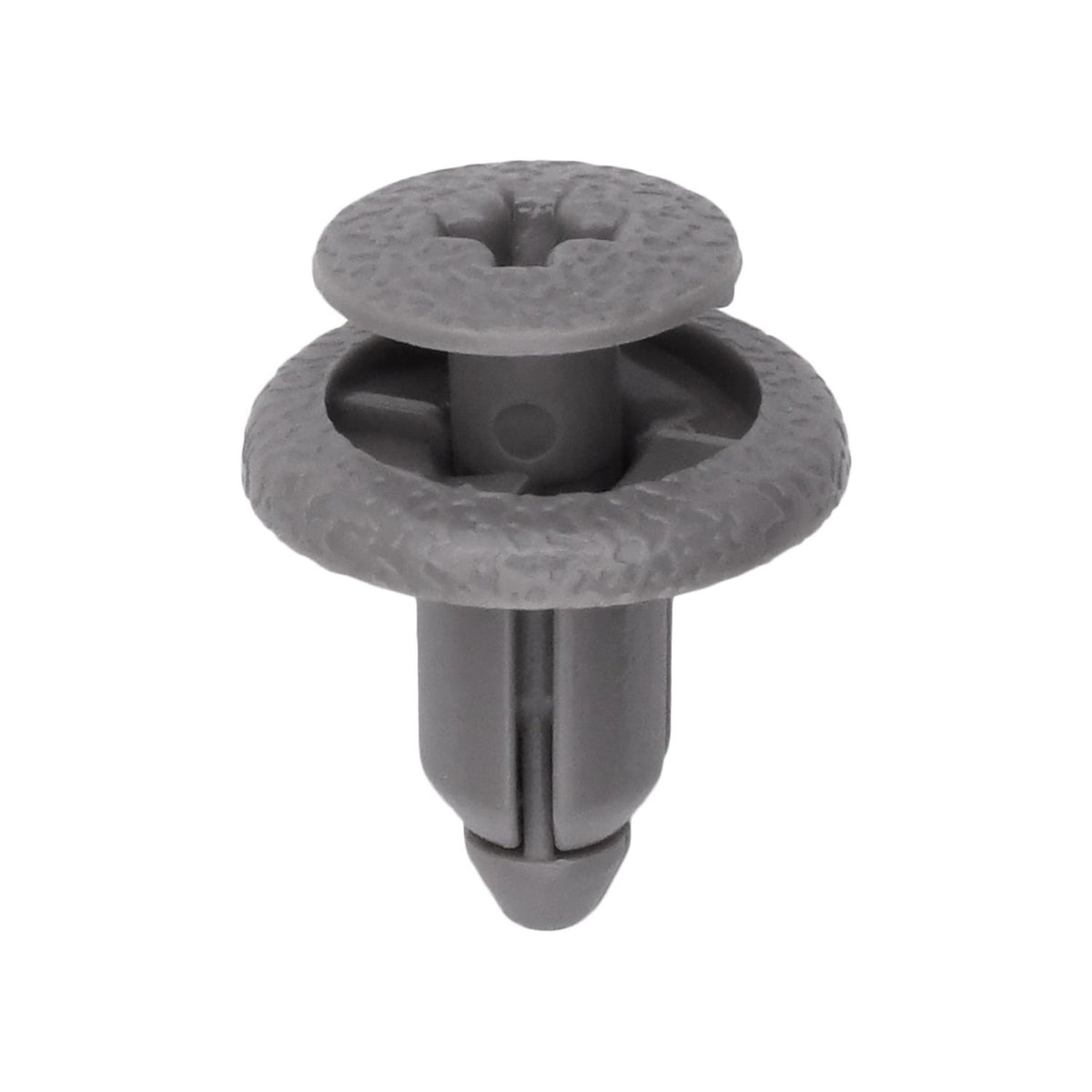6mmx8mm Gray Nylon Screw-Type Rocker Panel Retainer with Open End, 14mm Head