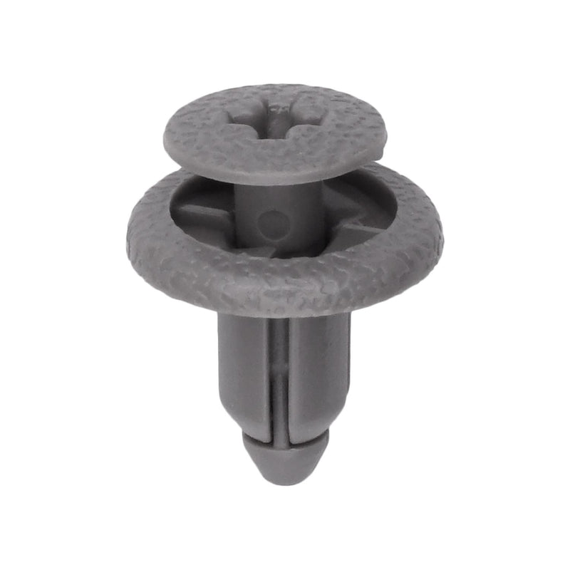 6mmx8mm Gray Nylon Screw-Type Rocker Panel Retainer with Open End, 14mm Head
