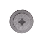 6mmx8mm Gray Nylon Screw-Type Rocker Panel Retainer with Open End, 14mm Head